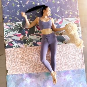 Popflex Spanish Tile Vegan Suede Yoga Mat